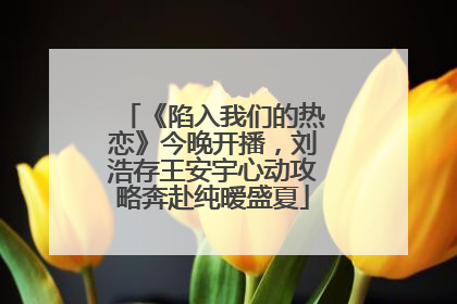 《陷入我们的热恋》今晚开播，刘浩存王安宇心动攻略奔赴纯暧盛夏