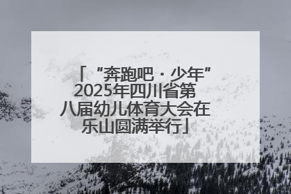 “奔跑吧・少年”2025年四川省第八届幼儿体育大会在乐山圆满举行