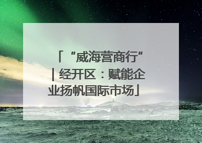 “威海营商行”｜经开区：赋能企业扬帆国际市场
