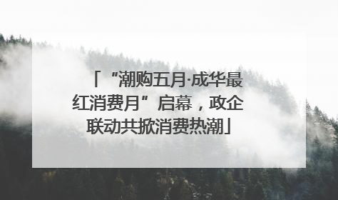 “潮购五月·成华最红消费月”启幕，政企联动共掀消费热潮