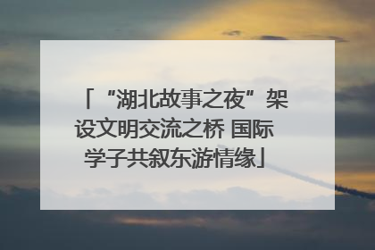 “湖北故事之夜”架设文明交流之桥 国际学子共叙东游情缘