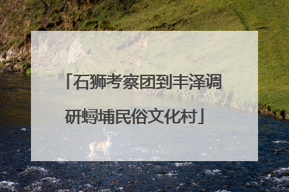 石狮考察团到丰泽调研蟳埔民俗文化村