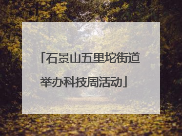 石景山五里坨街道举办科技周活动