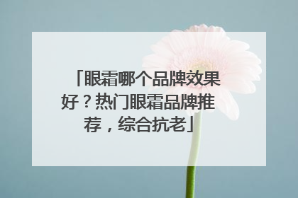 眼霜哪个品牌效果好？热门眼霜品牌推荐，综合抗老