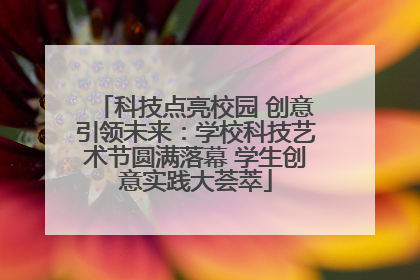 科技点亮校园 创意引领未来：学校科技艺术节圆满落幕 学生创意实践大荟萃