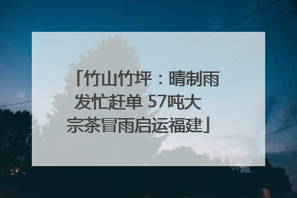 竹山竹坪：晴制雨发忙赶单 57吨大宗茶冒雨启运福建
