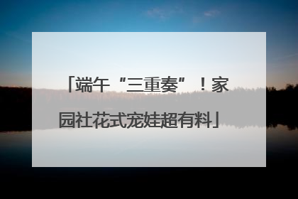 端午“三重奏”！家园社花式宠娃超有料