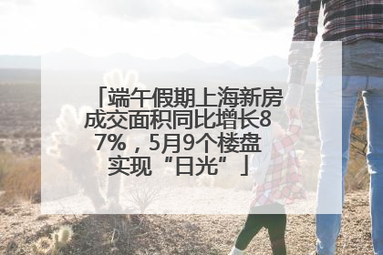 端午假期上海新房成交面积同比增长87%，5月9个楼盘实现“日光”