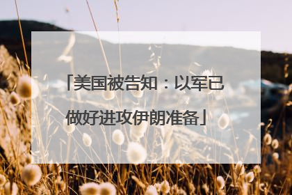 美国被告知：以军已做好进攻伊朗准备