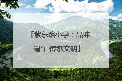 紫东路小学：品味端午 传承文明