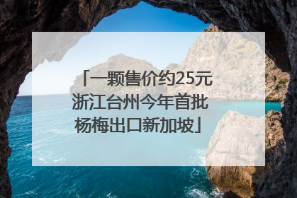 一颗售价约25元 浙江台州今年首批杨梅出口新加坡