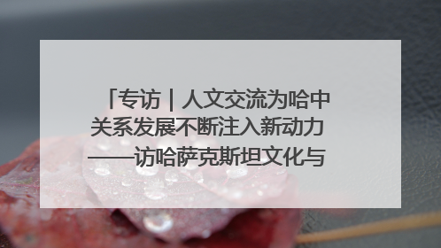 专访｜人文交流为哈中关系发展不断注入新动力——访哈萨克斯坦文化与信息部部长巴拉耶娃