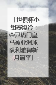 世俱杯小组赛爆冷：夺冠热门皇马被亚洲球队利雅得新月逼平