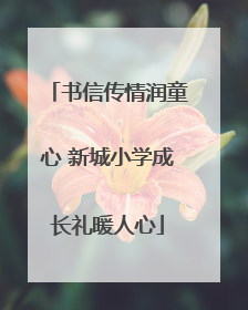 书信传情润童心 新城小学成长礼暖人心