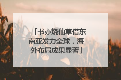 书亦烧仙草借东南亚发力全球，海外布局成果显著