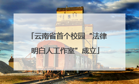 云南省首个校园“法律明白人工作室”成立
