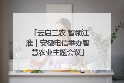 云启三农 智领江淮｜安徽电信举办智慧农业主题会议