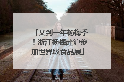 又到一年杨梅季！浙江杨梅赴沪参加世界级食品展