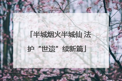 半城烟火半城仙 法护“世遗”续新篇
