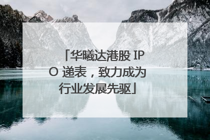 华曦达港股 IPO 递表，致力成为行业发展先驱