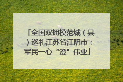 全国双拥模范城（县）巡礼江苏省江阴市：军民一心“澄”伟业