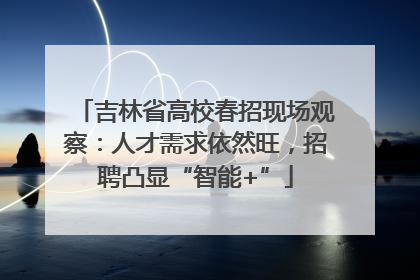 吉林省高校春招现场观察：人才需求依然旺，招聘凸显“智能+”