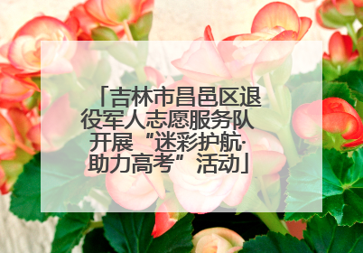 吉林市昌邑区退役军人志愿服务队开展“迷彩护航·助力高考”活动