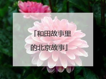 和田故事里的北京故事