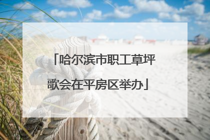 哈尔滨市职工草坪歌会在平房区举办