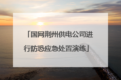国网荆州供电公司进行防恐应急处置演练