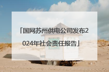 国网苏州供电公司发布2024年社会责任报告
