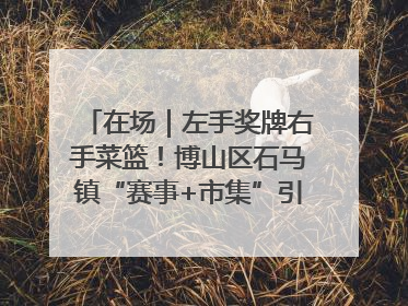 在场｜左手奖牌右手菜篮！博山区石马镇“赛事+市集”引燃周末经济