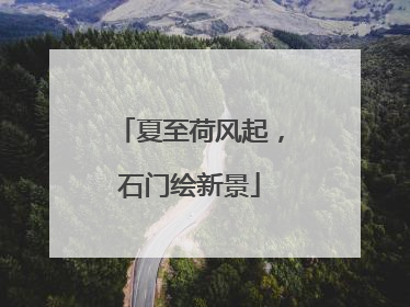 夏至荷风起，石门绘新景