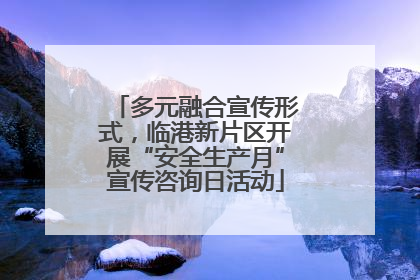 多元融合宣传形式，临港新片区开展“安全生产月”宣传咨询日活动