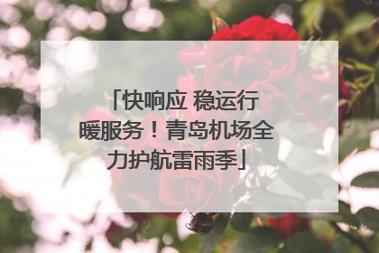 快响应 稳运行 暖服务！青岛机场全力护航雷雨季