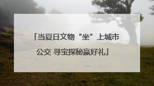 当夏日文物“坐”上城市公交 寻宝探秘赢好礼