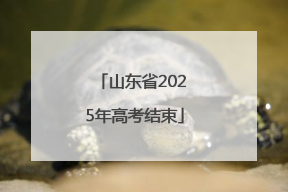 山东省2025年高考结束