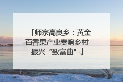 师宗高良乡：黄金百香果产业奏响乡村振兴“致富曲”