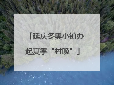 延庆冬奥小镇办起夏季“村晚”