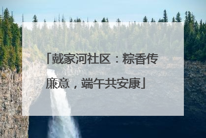 戴家河社区：粽香传廉意，端午共安康