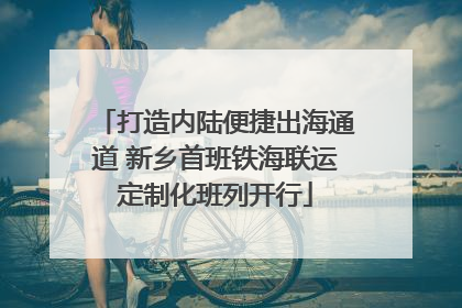 打造内陆便捷出海通道 新乡首班铁海联运定制化班列开行