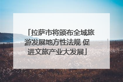 拉萨市将颁布全域旅游发展地方性法规 促进文旅产业大发展