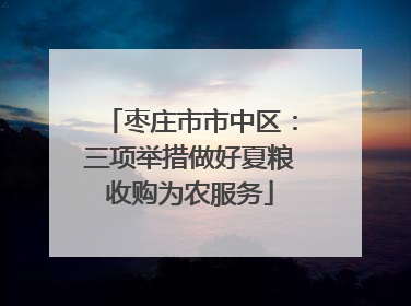 枣庄市市中区：三项举措做好夏粮收购为农服务