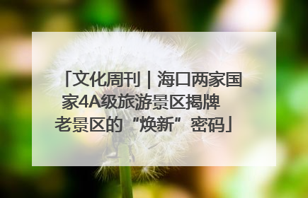 文化周刊｜海口两家国家4A级旅游景区揭牌 老景区的“焕新”密码