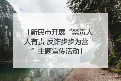 新民市开展“禁毒人人有责 反诈步步为营”主题宣传活动