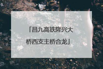 昌九高铁隆兴大桥西支主桥合龙