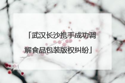 武汉长沙携手成功调解食品包装版权纠纷