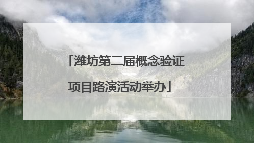 潍坊第二届概念验证项目路演活动举办