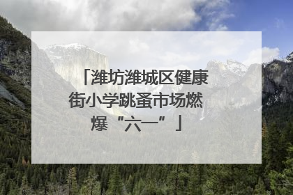 潍坊潍城区健康街小学跳蚤市场燃爆“六一”