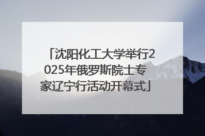 沈阳化工大学举行2025年俄罗斯院士专家辽宁行活动开幕式